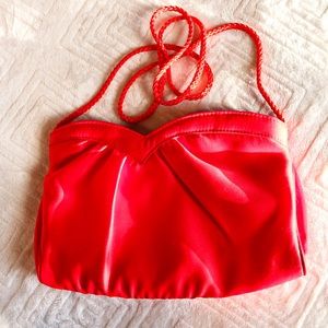 Red Satin Vintage Purse